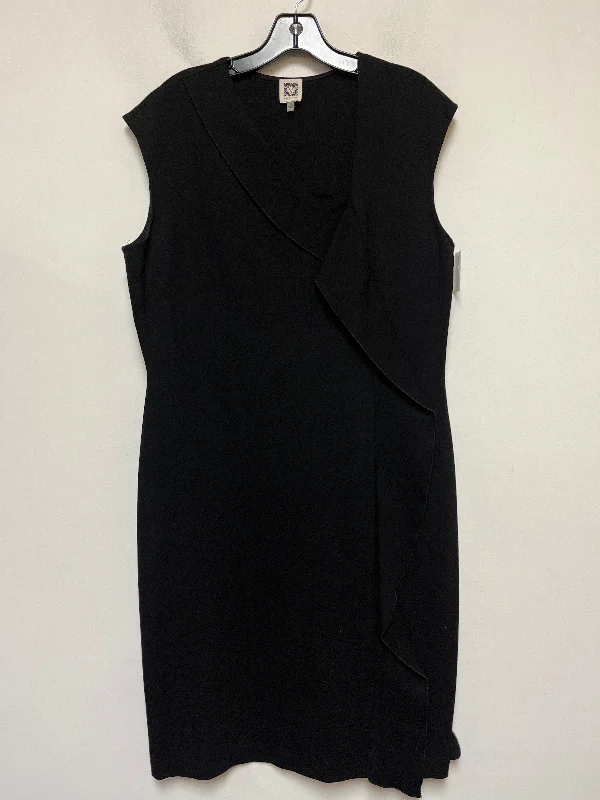 Black Dress Casual Maxi Anne Klein, Size Xl