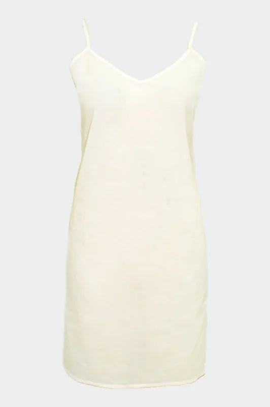 Cami V Midi Slip Dress | Netural