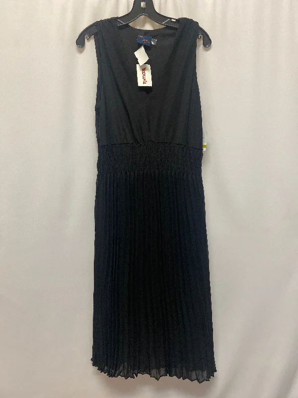 Dress Casual Midi By Just Taylor In Black, Size: L