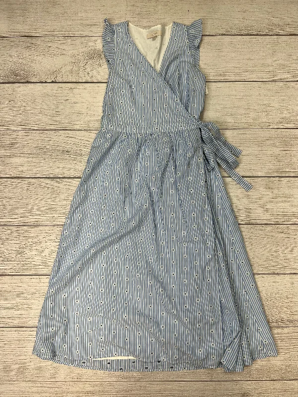 Dress Casual Midi By Loft In Blue, Size: S