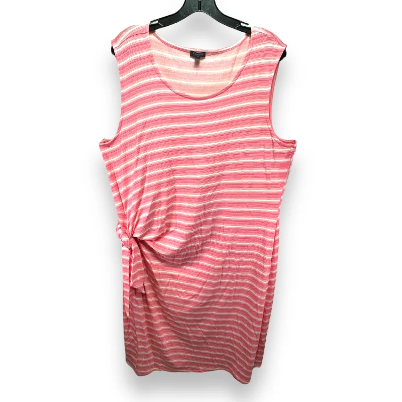 Dress Casual Midi By Talbots In Pink, Size: 2x