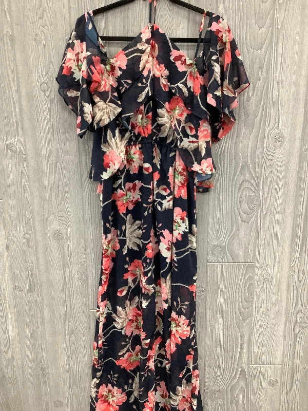 Floral Print Dress Casual Maxi Xoxo, Size S