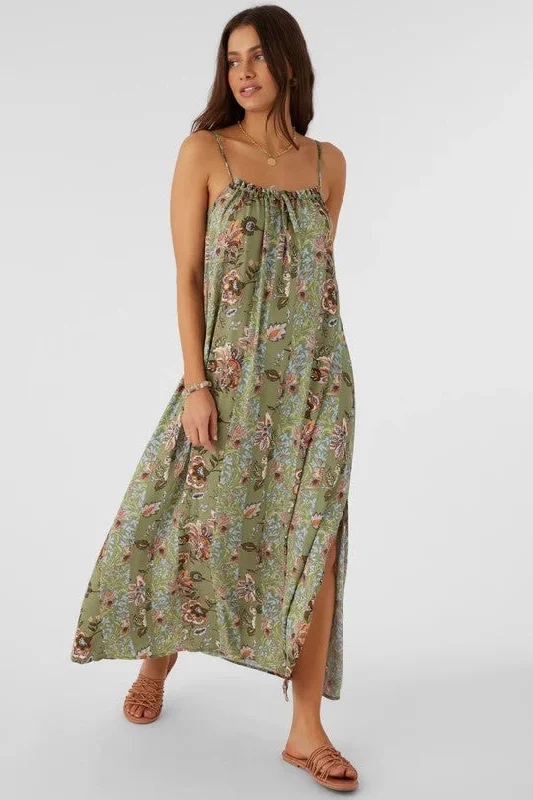 O'neill Women's Dresses Maxi Tank Dress Allover Print