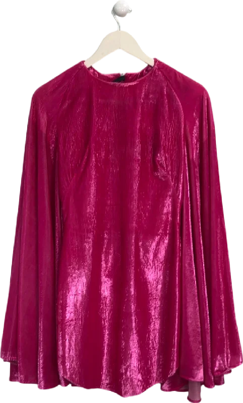 Paula Knorr Pink Velvet Top