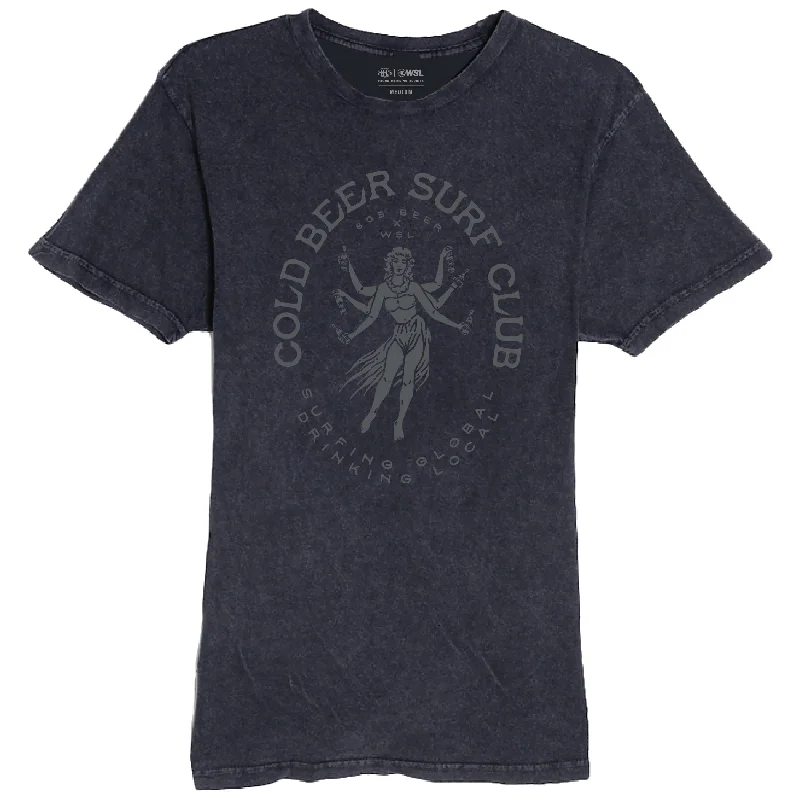 805 X World Surf League - Cold Beer Hula Mineral Wash Tee