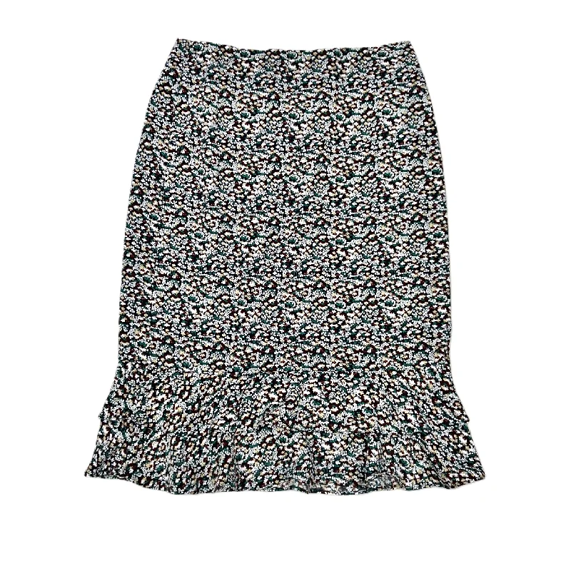 Skirt Midi By Ann Taylor In Floral Print, Size: 10