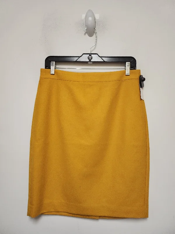 Skirt Mini & Short By J. Crew In Yellow, Size: 8