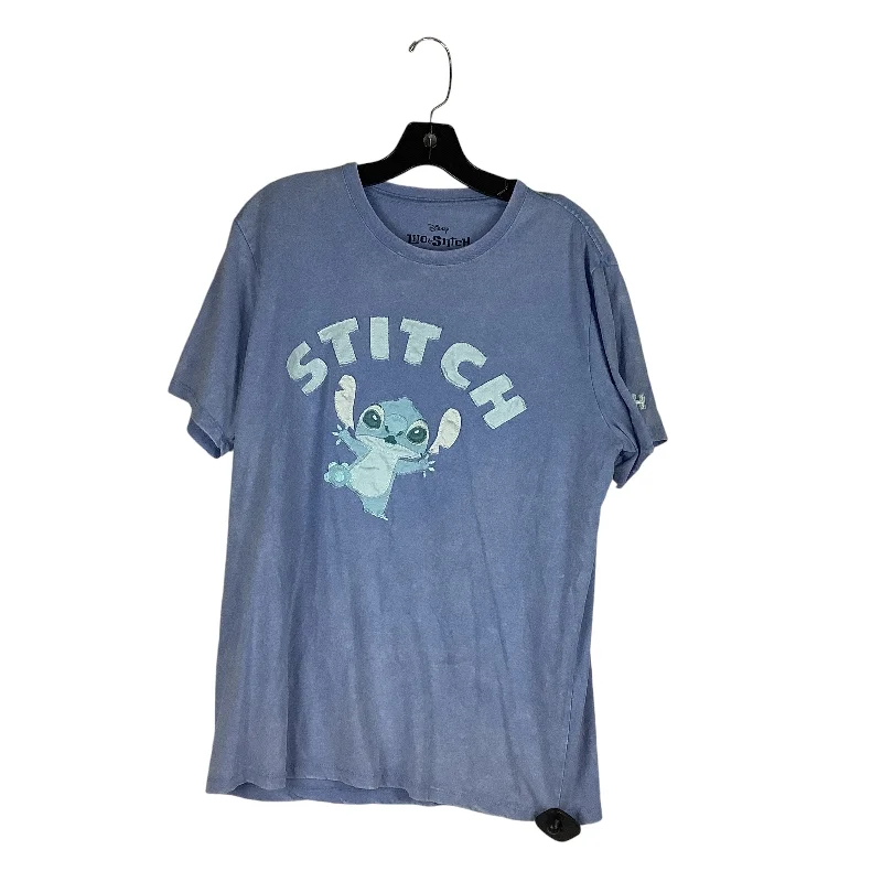 Top Short Sleeve Basic By Disney Store In Blue, Size: L