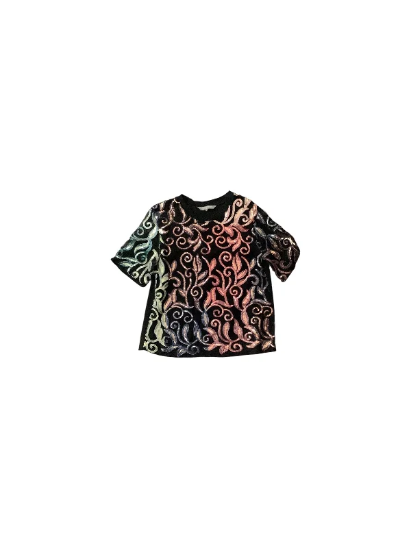 Top Short Sleeve By Clothes Mentor In Multi-colored, Size: L