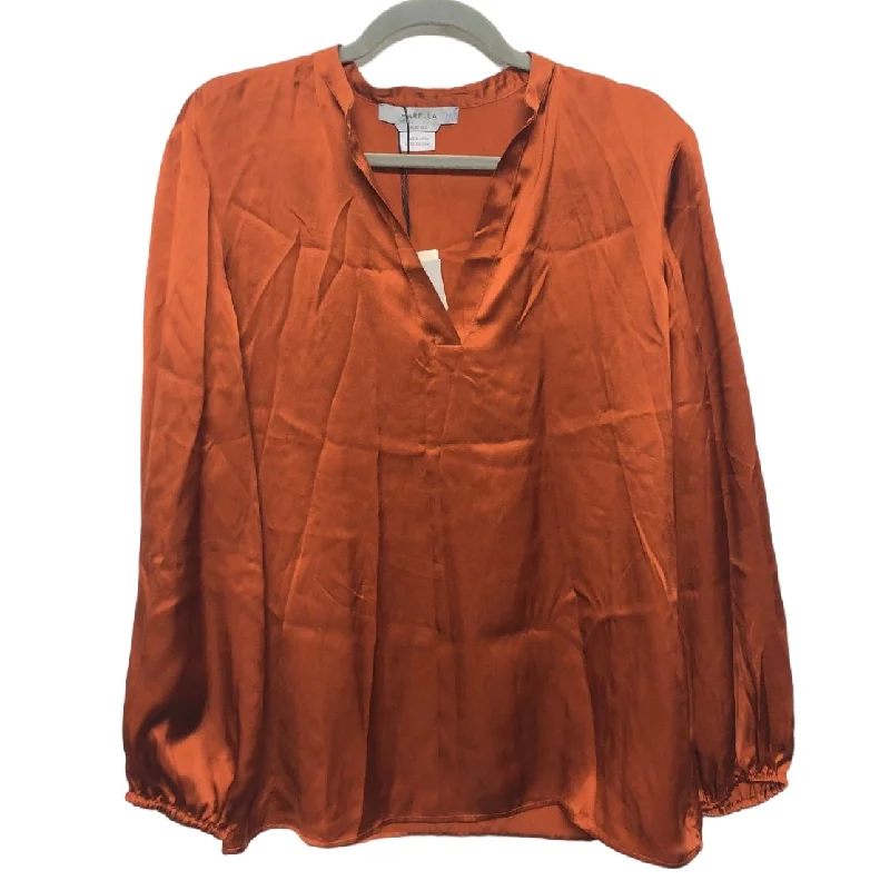 Blouse Long Sleeve By Cma In Orange, Size: 4