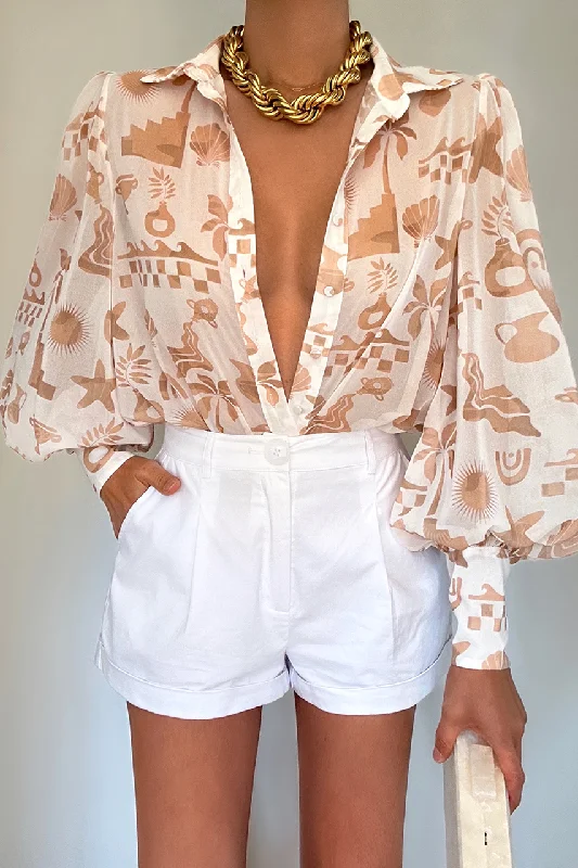 FLEETWOOD BLOUSE - COVE WHITE