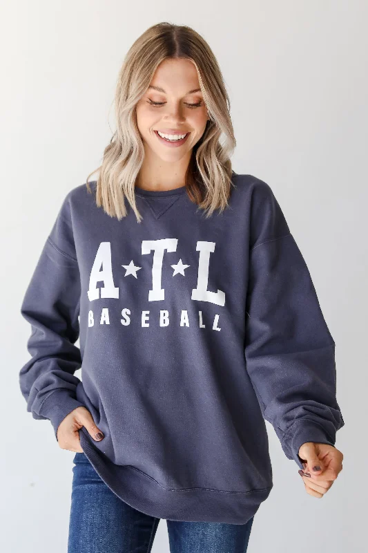 Denim ATL Baseball Star Sweatshirt