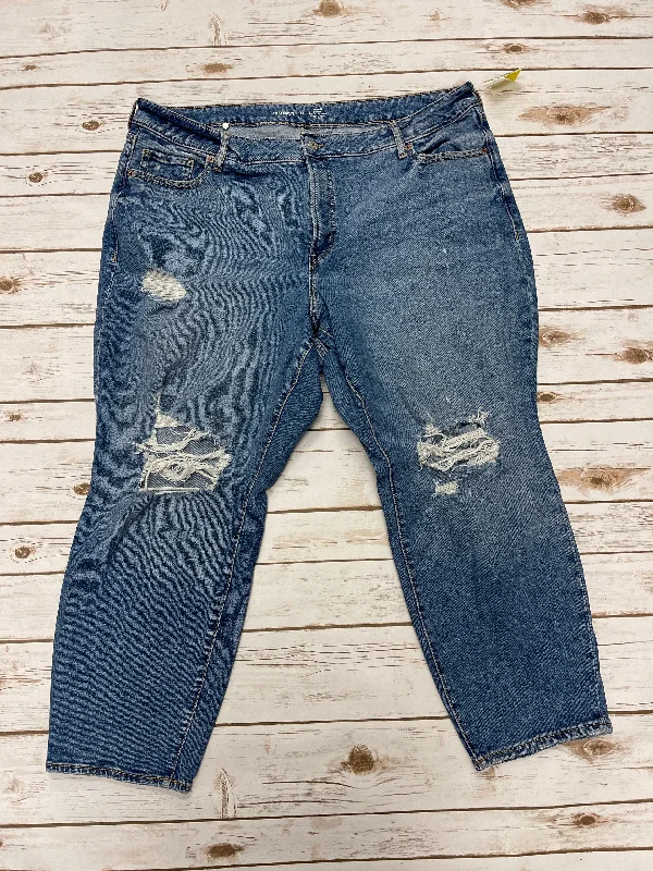 Jeans Straight By Old Navy In Blue Denim, Size: 22