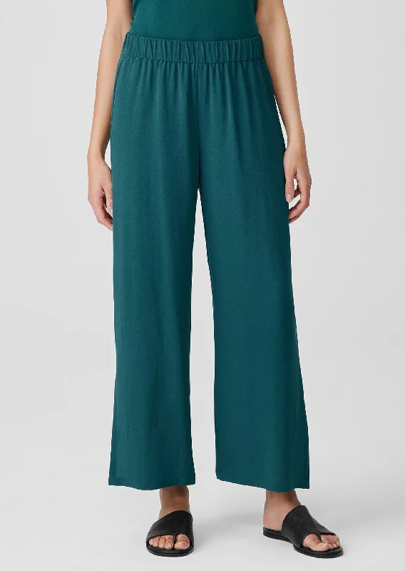 Eileen Fisher - Silk Georgette Crepe Pant with Slits