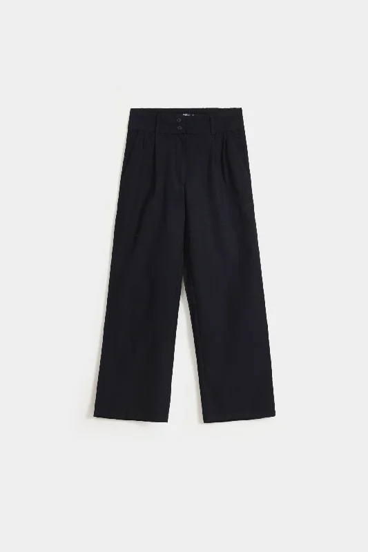 High Rise Wide Leg Pants