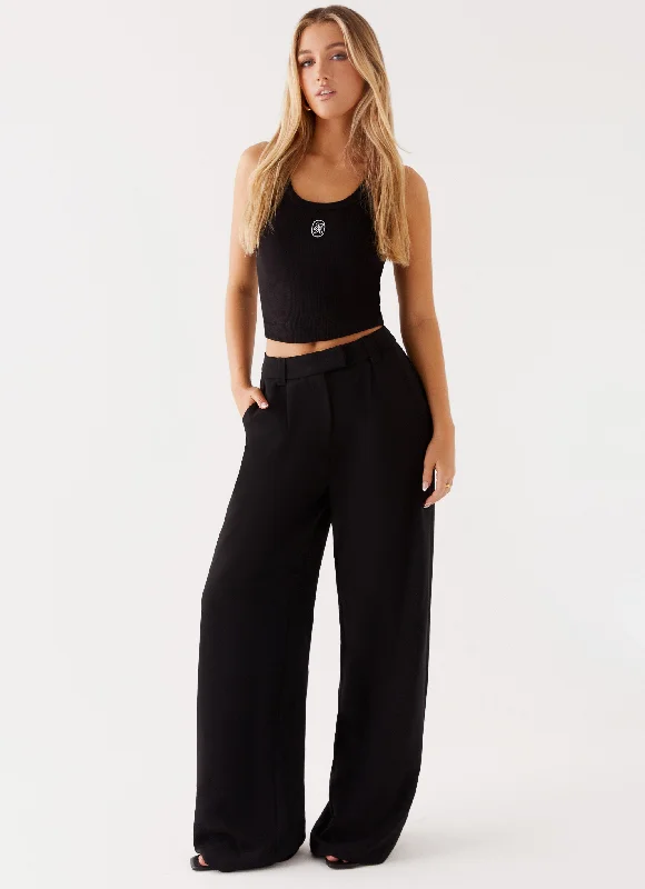 Midnight City Suit Pants - Black