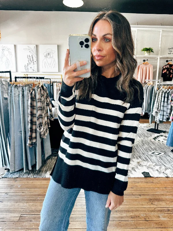 Ashlee Striped Sweater-2 Colors